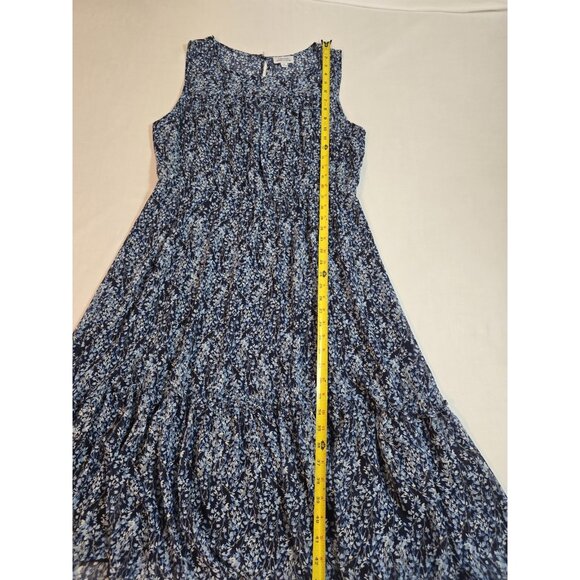 Tahari tiered floral midi dress sleeveless Fully lined lightweight size M - Picture 12 of 15